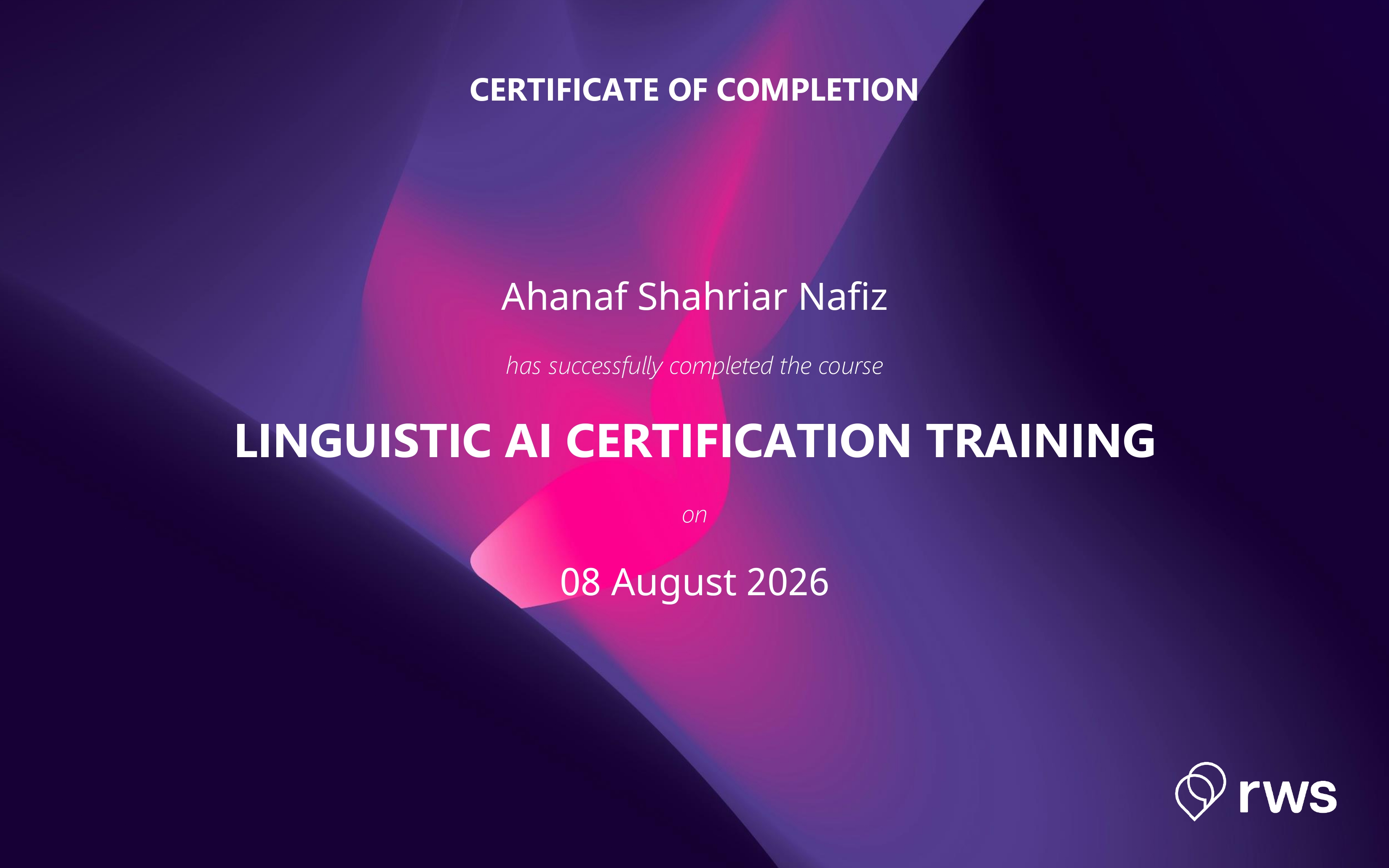 Linguistic AI Certification